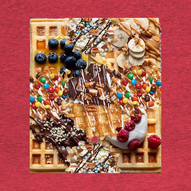 waffle food pattern by Foodinasty